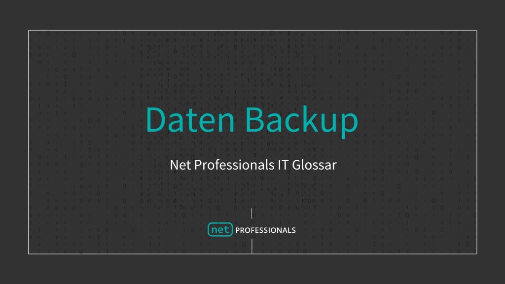Daten Backup Bedeutung
