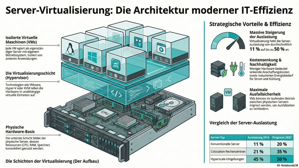 Server virtualization für Ihre IT-Infrastruktur